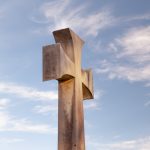 gray cross monument