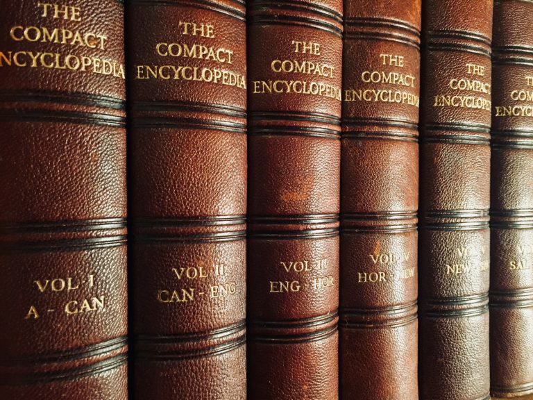 close view of The Compact Encyclopedia collection