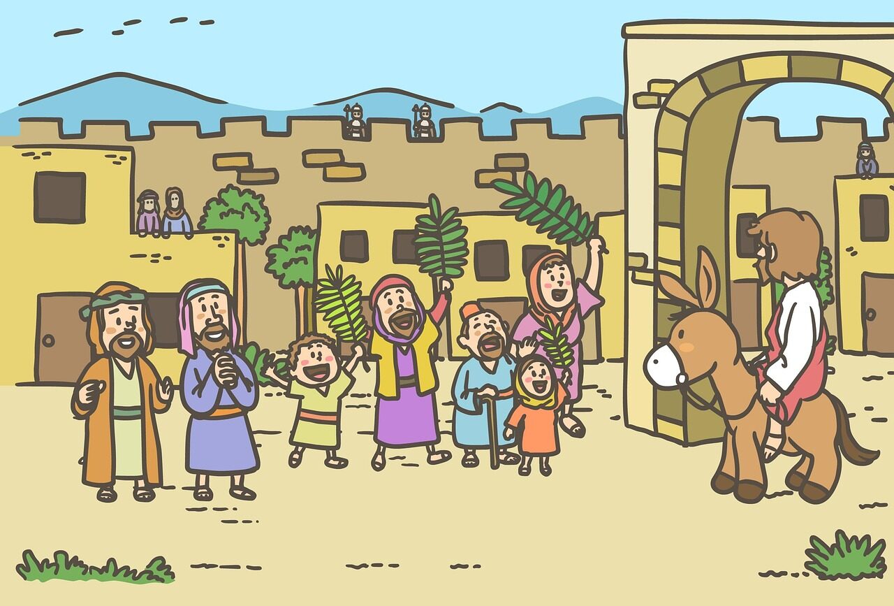 gospel, palm sunday, christian, disciples, easter, jerusalem, israel, manga